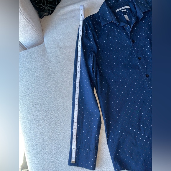 Perry Ellis Navy Speckled Portfolio Dress Shirt | Men’s Size Large - Picture 7 of 9
